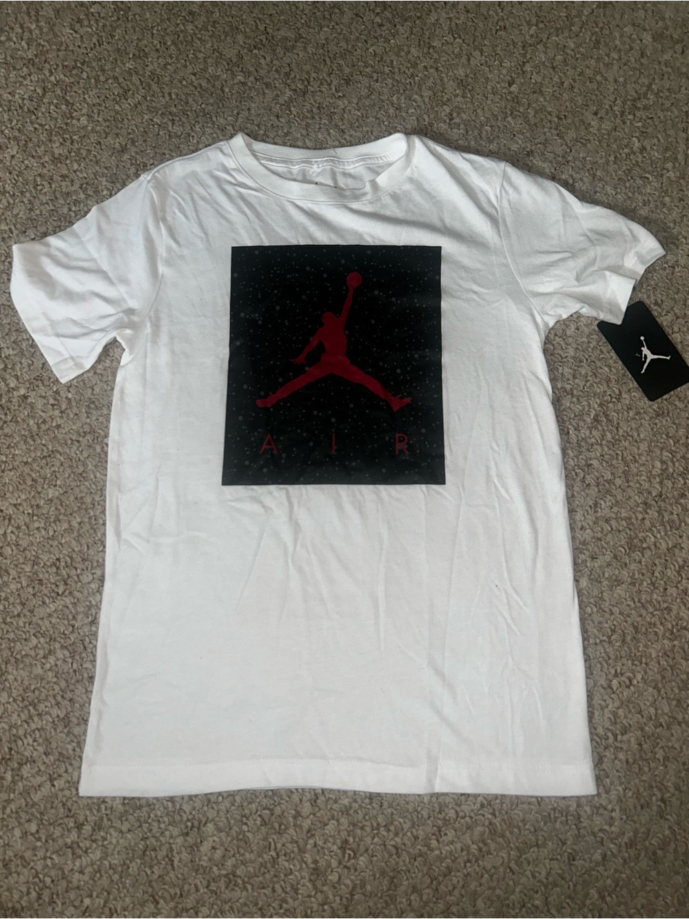 NWT Jordan Boys Shirt Large White